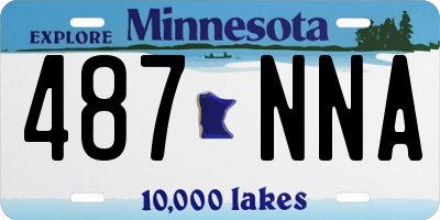 MN license plate 487NNA