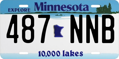 MN license plate 487NNB