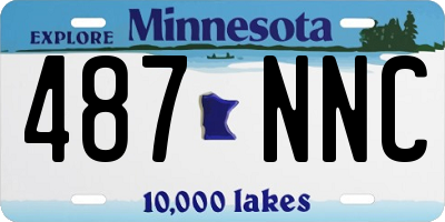 MN license plate 487NNC