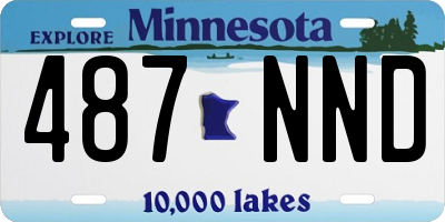 MN license plate 487NND