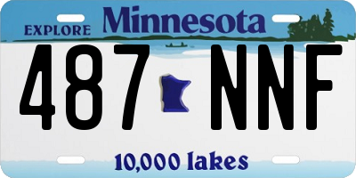 MN license plate 487NNF