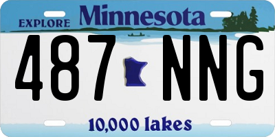 MN license plate 487NNG
