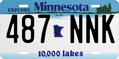 MN license plate 487NNK