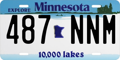 MN license plate 487NNM