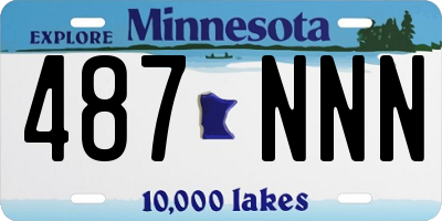 MN license plate 487NNN