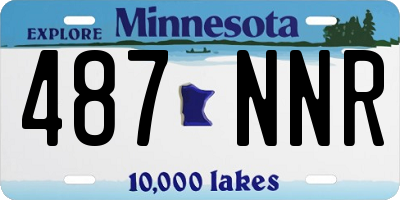 MN license plate 487NNR