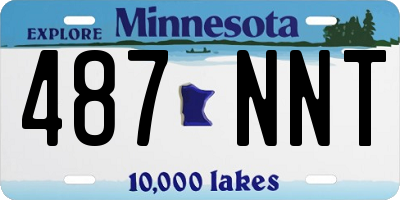 MN license plate 487NNT