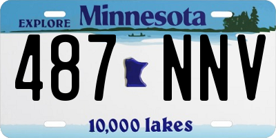 MN license plate 487NNV
