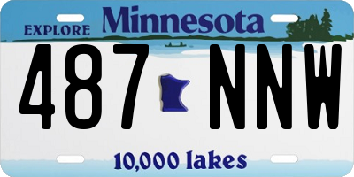 MN license plate 487NNW