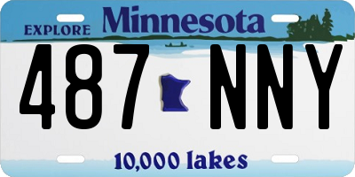 MN license plate 487NNY