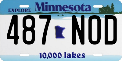 MN license plate 487NOD