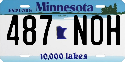 MN license plate 487NOH