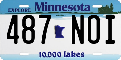 MN license plate 487NOI