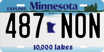 MN license plate 487NON