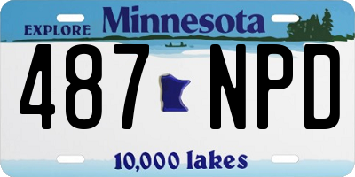 MN license plate 487NPD