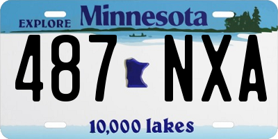 MN license plate 487NXA