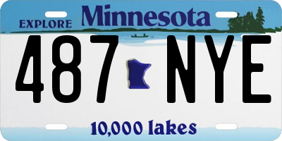 MN license plate 487NYE