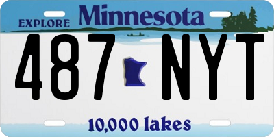 MN license plate 487NYT