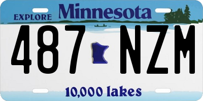 MN license plate 487NZM