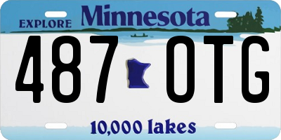 MN license plate 487OTG