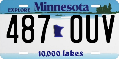 MN license plate 487OUV