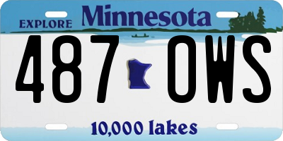 MN license plate 487OWS