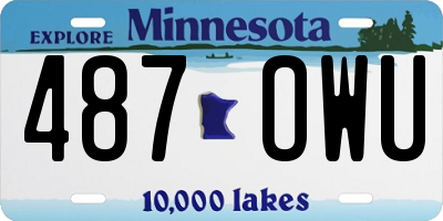 MN license plate 487OWU