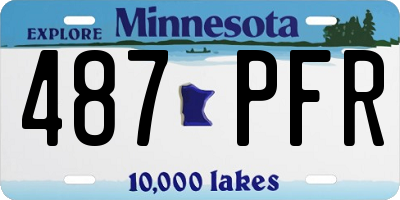 MN license plate 487PFR