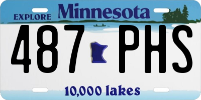 MN license plate 487PHS