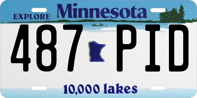 MN license plate 487PID