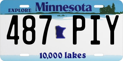 MN license plate 487PIY