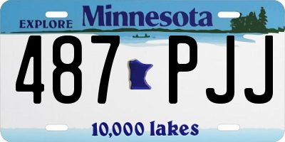 MN license plate 487PJJ