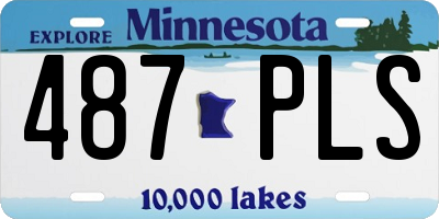 MN license plate 487PLS