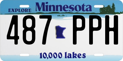 MN license plate 487PPH