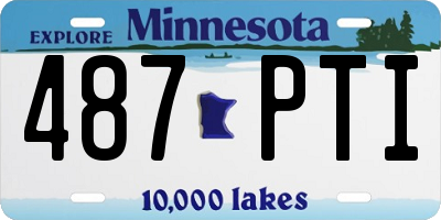 MN license plate 487PTI