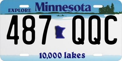 MN license plate 487QQC