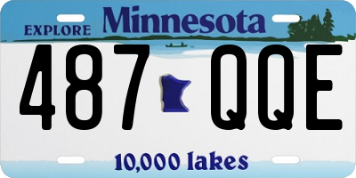 MN license plate 487QQE