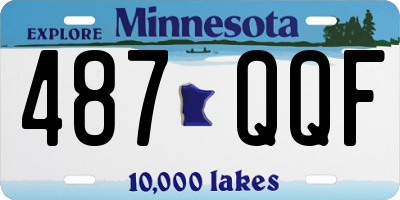 MN license plate 487QQF