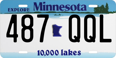 MN license plate 487QQL