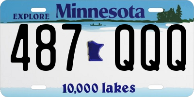 MN license plate 487QQQ