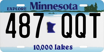 MN license plate 487QQT