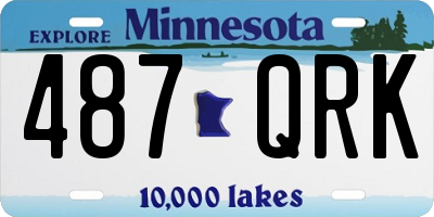 MN license plate 487QRK