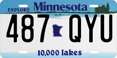 MN license plate 487QYU