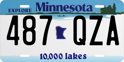 MN license plate 487QZA