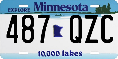 MN license plate 487QZC