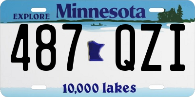 MN license plate 487QZI