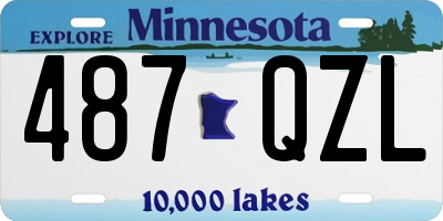 MN license plate 487QZL