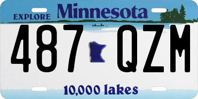 MN license plate 487QZM