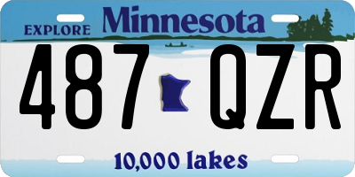 MN license plate 487QZR