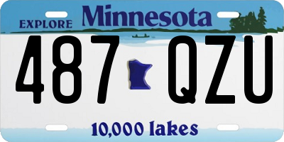 MN license plate 487QZU